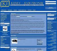 Screenshot der Webseite<br />www.kehls-elektronik.de