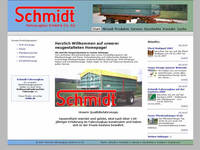 Screenshot der Webseite <br />www.schmidt-fahrzeugbau.com